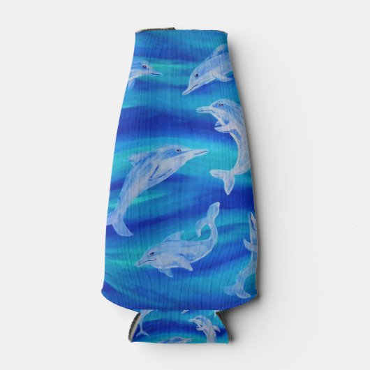 Dolphin Pod Fles en Can Huggies Flesjeskoeler (Voorkant)