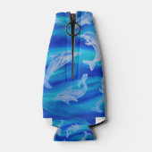 Dolphin Pod Fles en Can Huggies Flesjeskoeler (Achterkant)