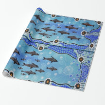 Dolphin Pod Wrapping Papier 1
