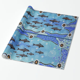 Dolphin Pod Wrapping Papier 1