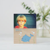 Dolphin Pool Verjaardagsfeest Uitnodigen Briefkaar Uitnodiging Briefkaart (Staand voorkant)