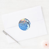Dolphin Porpoise oceanische scènes kunst Ronde Sticker (Envelop)
