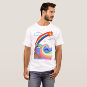 Dolphin Rainbow T-Shirt (Voorkant volledig)
