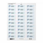 Dolphin Return Label (Full Sheet)