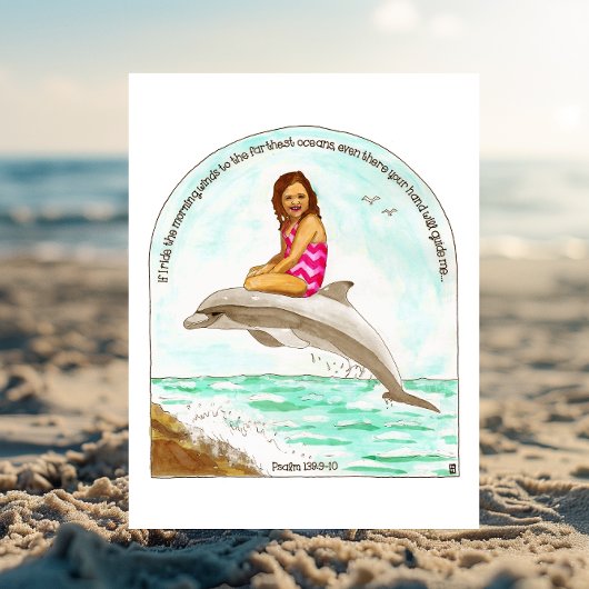 Dolphin Ride Inspirerend Briefkaart