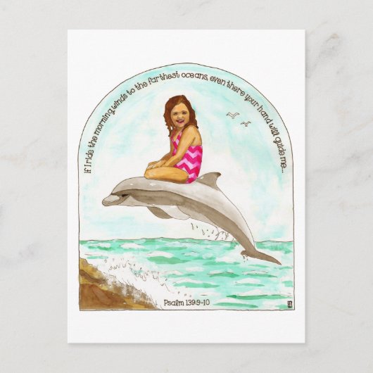 Dolphin Ride Inspirerend Briefkaart (Voorkant)