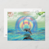Dolphin Rising Briefkaart (Voorkant / Achterkant)