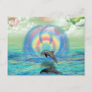 Dolphin Rising Briefkaart