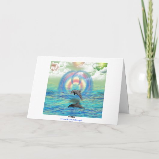 Dolphin Rising Kaart (Achterkant)