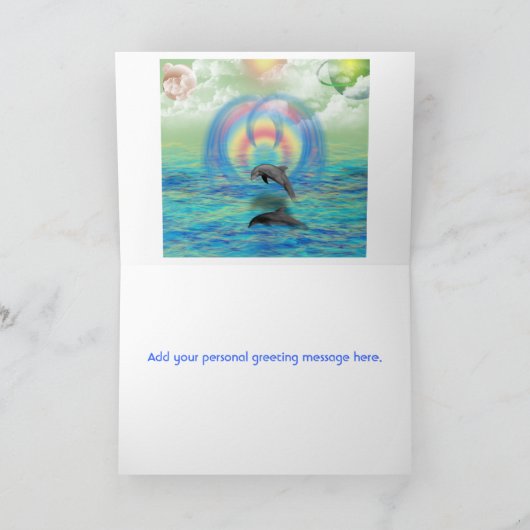 Dolphin Rising Kaart (Binnen)