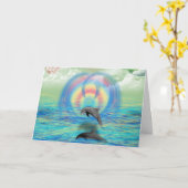 Dolphin Rising Kaart (Gele Bloem)