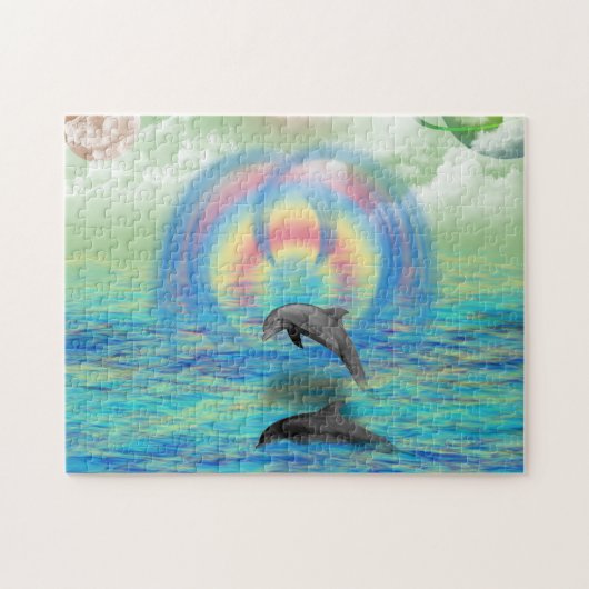 Dolphin Rising Legpuzzel (Horizontaal)
