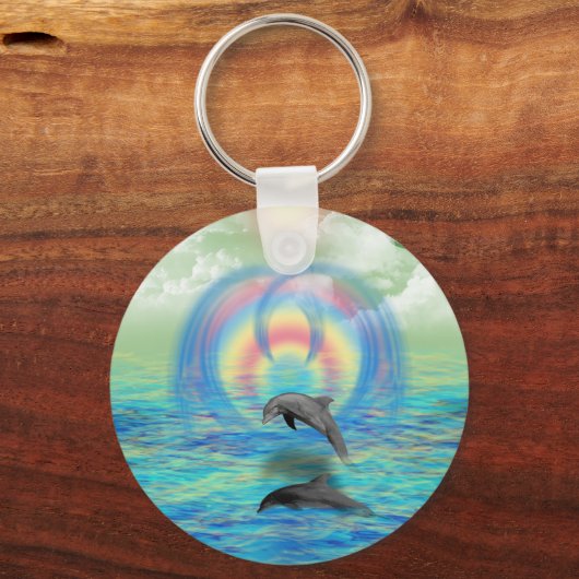 Dolphin Rising Sleutelhanger (Voorkant)