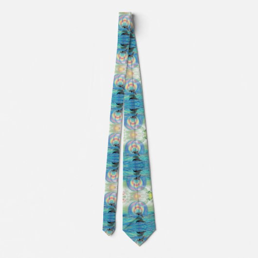 Dolphin Rising Stropdas (Achterkant)