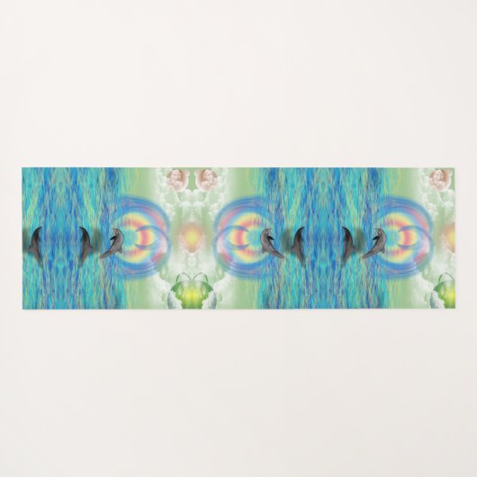 Dolphin Rising Yogamat (Achterkant (horizontaal))
