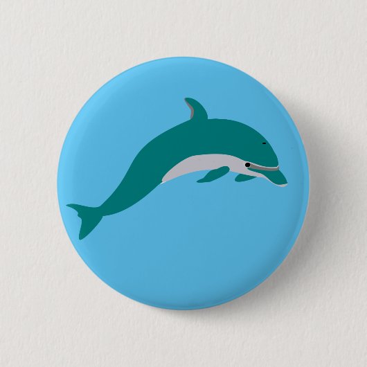 Dolphin Ronde Button 5,7 Cm (Voorkant)