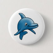 Dolphin Ronde Button 5,7 Cm (Voorkant)