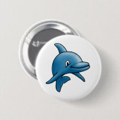 Dolphin Ronde Button 5,7 Cm (Voorkant /achterkant)