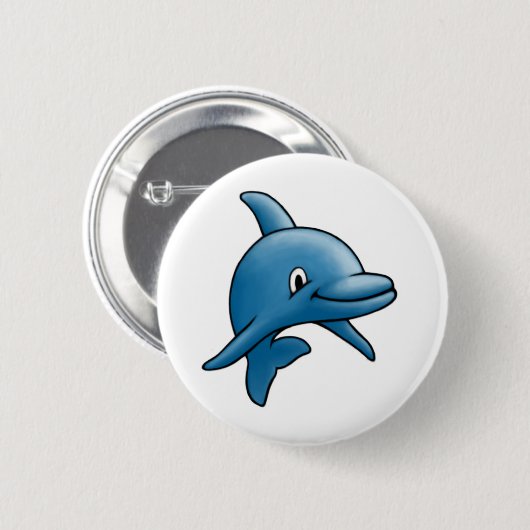 Dolphin Ronde Button 5,7 Cm (Voorkant /achterkant)