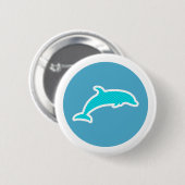 Dolphin Ronde Button 5,7 Cm (Voorkant /achterkant)