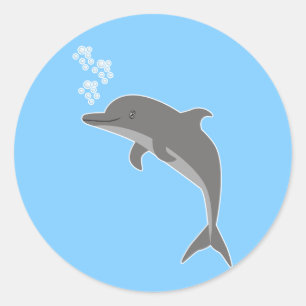 Dolphin Ronde Sticker