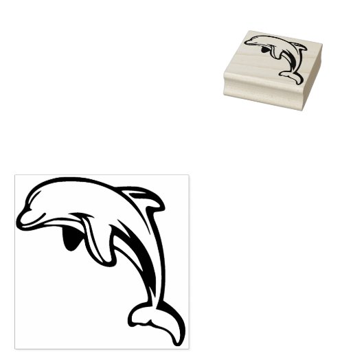 Dolphin Rubberstempel (Gestempeld)