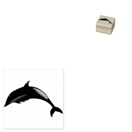 Dolphin Rubberstempel (Gestempeld)