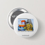 Dolphin Safe Tuba Funny Novelty Button (Voorkant /achterkant)