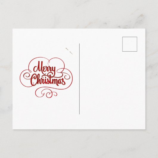 Dolphin Santa Hat Funny Kerstmis Briefkaart (Achterkant)