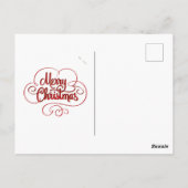 Dolphin Santa Hat Funny Kerstmis Briefkaart (Achterkant)