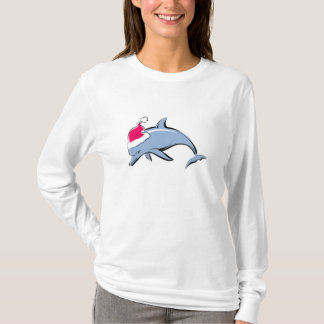 Dolphin Santa Kerstmis T-Shirt
