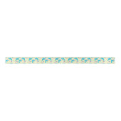 Dolphin Satin Ribbon in Yellow Satijnen Lint (Voorkant)