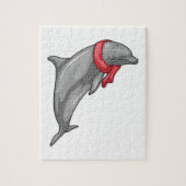 Dolphin Scarf Legpuzzel (Verticaal)