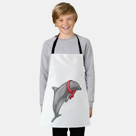 Dolphin Scarf Schort (Gedragen)