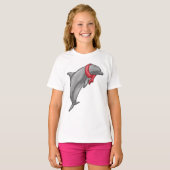 Dolphin Scarf T-shirt (Voorkant volledig)