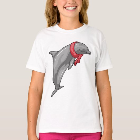 Dolphin Scarf T-shirt (Voorkant)
