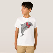 Dolphin Scarf T-shirt (Voorkant volledig)