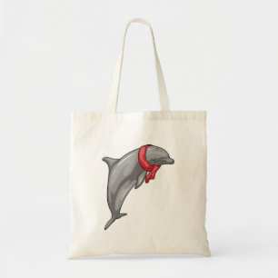 Dolphin Scarf Tote Bag