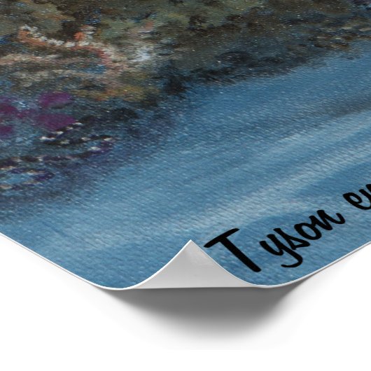 Dolphin schilderen op poster (Hoek)