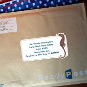 Dolphin Seahorse Large Pre-print Mailing Labels