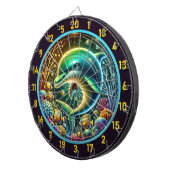 Dolphin Serenity Coral Reef Dartboard Dartbord (Voorkant Rechts)