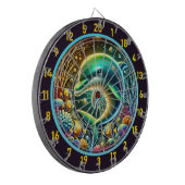 Dolphin Serenity Coral Reef Dartboard Dartbord (Voorkant Links)