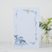 Dolphin-serie Briefpapier (Staand voorkant)