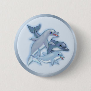 Dolphin-serie Ronde Button 5,7 Cm