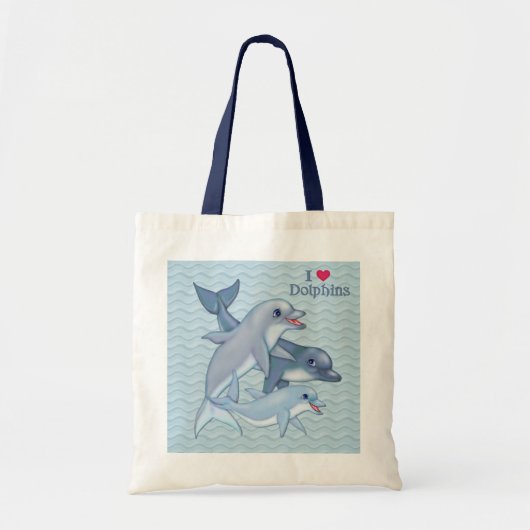 Dolphin-serie Tote Bag (Voorkant)