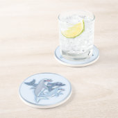 Dolphin-serie Zandsteen Onderzetter (Zijkant)