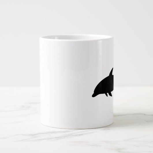 Dolphin Silhouette Grote Koffiekop (Voorkant)