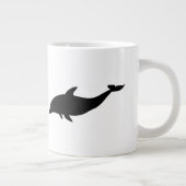 Dolphin Silhouette Grote Koffiekop (Rechts)