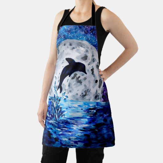 Dolphin Silhouette Ocean en Moon Schort (Insitu)