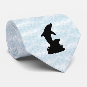 Dolphin Silhouette Stropdas